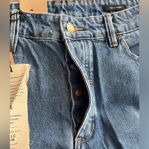 NWT Thrills Big Slacker Loose Fit Jeans Size 32 Baggy Medium Wash - Picture 8 of 14